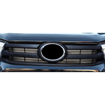 Toyota Hilux (AN120 / AN130) - Upper Grille Set - Black Finish